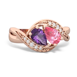 Amethyst Summer Winds 14K Rose Gold ring R5342