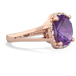 Amethyst Art Deco Cocktail 14K Rose Gold ring R2498