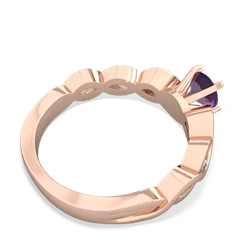 Amethyst Infinity Engagement 14K Rose Gold ring R26315RD