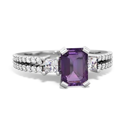 matching engagment rings - Classic 7x5mm Emerald-cut Engagement