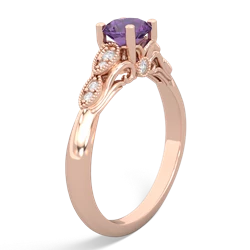 Amethyst Antique Elegance 14K Rose Gold ring R3100