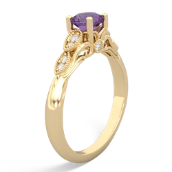 Amethyst Antique Elegance 14K Yellow Gold ring R3100