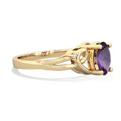 Amethyst Swirls 14K Yellow Gold ring R2347