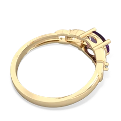 Amethyst Links 14K Yellow Gold ring R4032