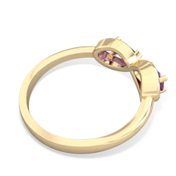 Amethyst Infinity 14K Yellow Gold ring R5050