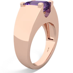 Amethyst Men's 14K Rose Gold ring R1836