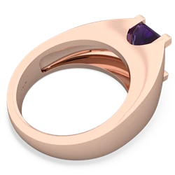 Amethyst Men's 14K Rose Gold ring R1836