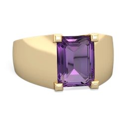 Amethyst Men's 14K Yellow Gold ring R1836