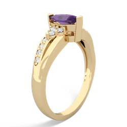 Amethyst Royal Marquise 14K Yellow Gold ring R2343