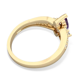 Amethyst Royal Marquise 14K Yellow Gold ring R2343