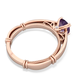 Amethyst Renaissance 14K Rose Gold ring R27806RD