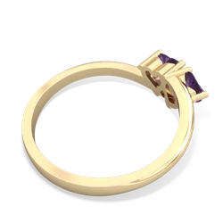 Amethyst Sweethearts 14K Yellow Gold ring R5260