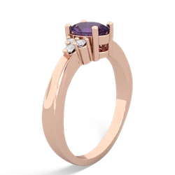 Amethyst Simply Elegant 14K Rose Gold ring R2113