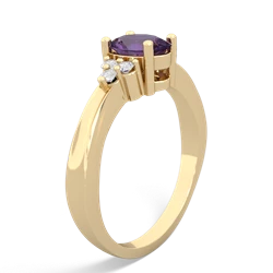 Amethyst Simply Elegant 14K Yellow Gold ring R2113