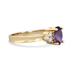 Amethyst Simply Elegant 14K Yellow Gold ring R2113