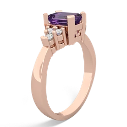 Amethyst Timeless Classic 14K Rose Gold ring R2591