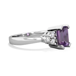 Amethyst Timeless Classic 14K White Gold ring R2591