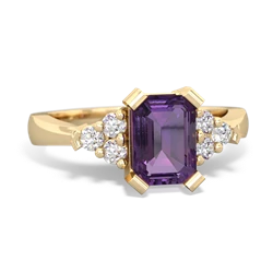 Amethyst Timeless Classic 14K Yellow Gold ring R2591