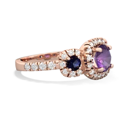 Amethyst Regal Halo 14K Rose Gold ring R5350