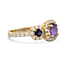 Amethyst Regal Halo 14K Yellow Gold ring R5350