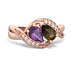 Amethyst Summer Winds 14K Rose Gold ring R5342