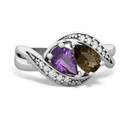 Amethyst Summer Winds 14K White Gold ring R5342