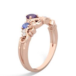 Amethyst Crown Keepsake 14K Rose Gold ring R5740