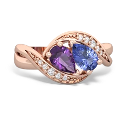 Amethyst Summer Winds 14K Rose Gold ring R5342