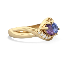 Amethyst Summer Winds 14K Yellow Gold ring R5342