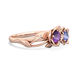 Amethyst Rose Garden 14K Rose Gold ring R5510