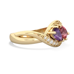 Amethyst Summer Winds 14K Yellow Gold ring R5342