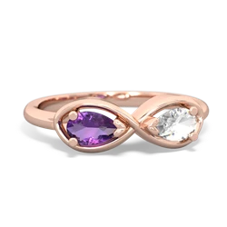 Amethyst Infinity 14K Rose Gold ring R5050