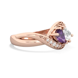 Amethyst Summer Winds 14K Rose Gold ring R5342