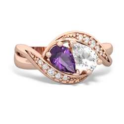 Amethyst Summer Winds 14K Rose Gold ring R5342