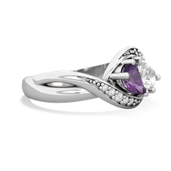 Amethyst Summer Winds 14K White Gold ring R5342