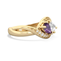 Amethyst Summer Winds 14K Yellow Gold ring R5342