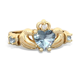 Citrine Claddagh Keepsake 14K Yellow Gold ring R5245