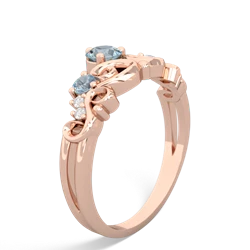 London Topaz Crown Keepsake 14K Rose Gold ring R5740