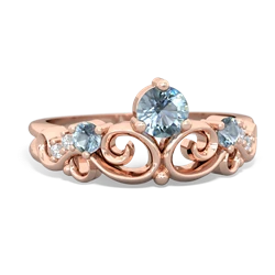 Sapphire Crown Keepsake 14K Rose Gold ring R5740