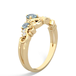 Sapphire Crown Keepsake 14K Yellow Gold ring R5740