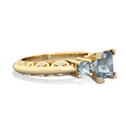 London Topaz Eternal Embrace Engagement 14K Yellow Gold ring C2001