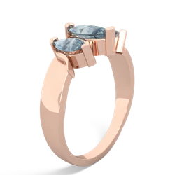 Alexandrite Three Peeks 14K Rose Gold ring R2433