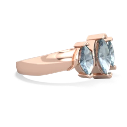 Sapphire Three Peeks 14K Rose Gold ring R2433