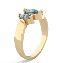 Sapphire Three Peeks 14K Yellow Gold ring R2433