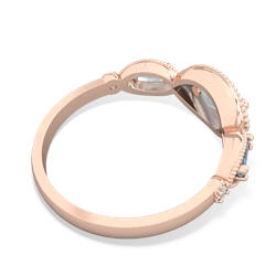 Emerald Milgrain Marquise 14K Rose Gold ring R5700