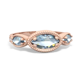 Tanzanite Milgrain Marquise 14K Rose Gold ring R5700