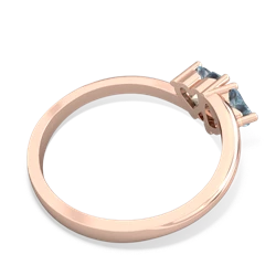 Aquamarine Sweethearts 14K Rose Gold ring R5260