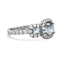 Sapphire Regal Halo 14K White Gold ring R5350