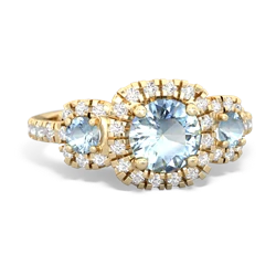 Opal Regal Halo 14K Yellow Gold ring R5350