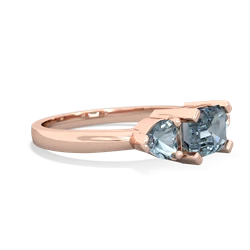 Amethyst Three Stone 14K Rose Gold ring R5235